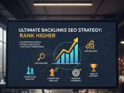 Ultimate Backlinks SEO Strategy: Rank Higher in 2026 Infographic illustrating an ultimate backlinks SEO strategy to rank higher, featuring authority link building, guest posting, digital PR outreach, niche-relevant backlinks, content marketing, internal linking structure, competitor backlink analysis, and improved search engine rankings with rising traffic graphs.