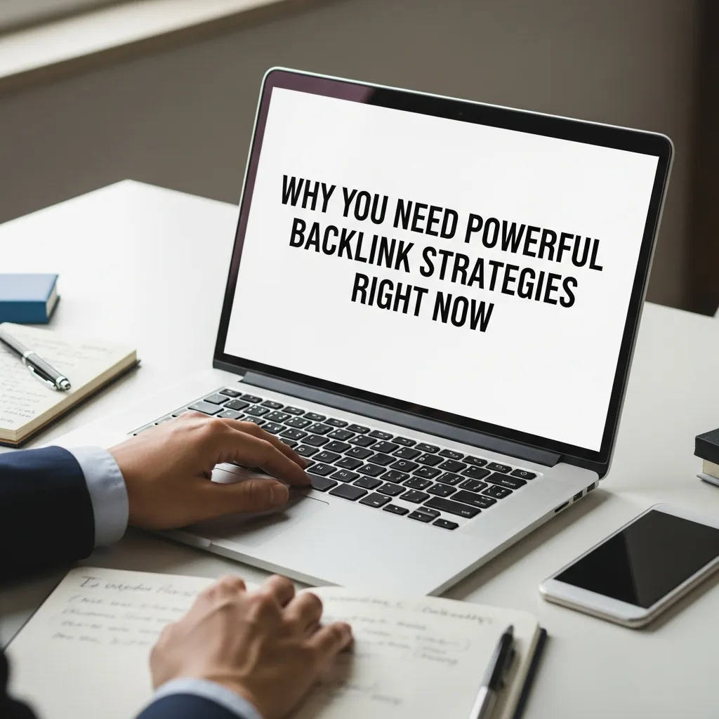 Infographic illustrating why you need powerful backlink strategies right now, featuring search engine ranking growth, domain authority increase, organic traffic boost, competitive advantage, high-quality link building, content outreach, SEO performance charts, and improved online visibility visuals.